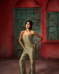 Nazaakat - Metallic Olive.