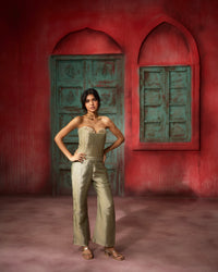 Nazaakat - Metallic Olive.